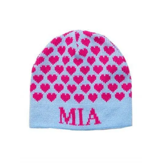 Heavenly Hearts Personalized Knit Hat