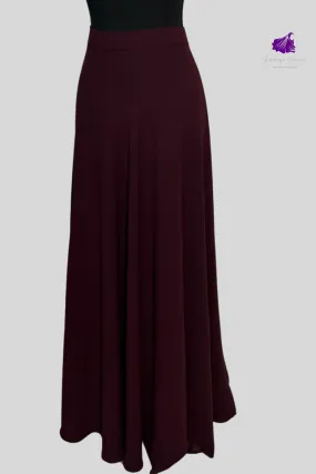 Hiba High Waist Maxi Skirt With Pockets-Burgundy| Bestseller