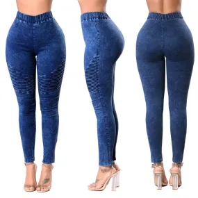 High Waist Bodycon Skinny Ankle Length Denim Pants