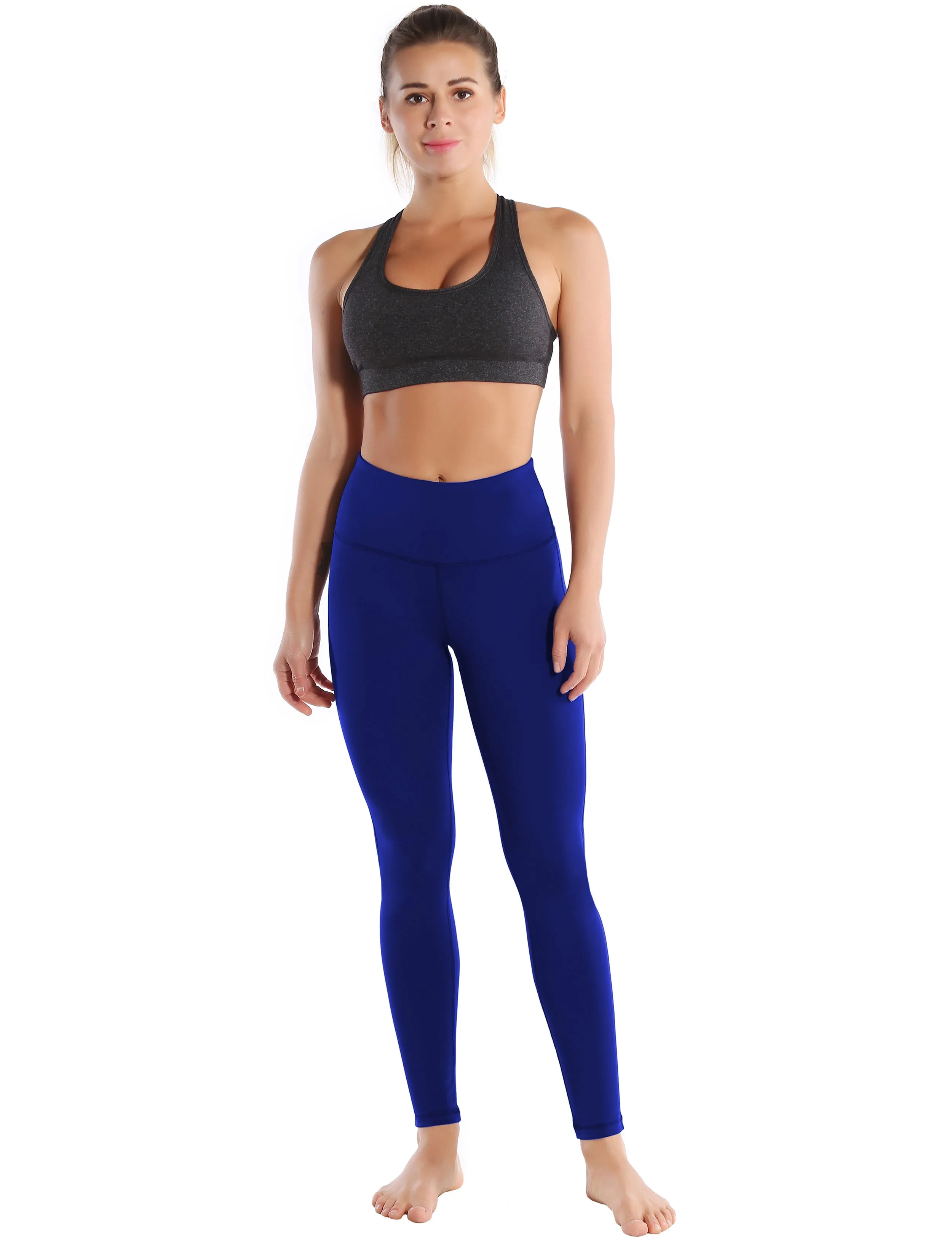 High Waist Side Line Pilates Pants navy_Pilates