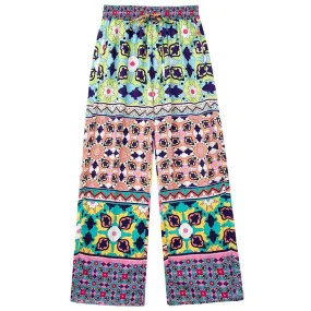 High Waist Side Pockets Straight Pants