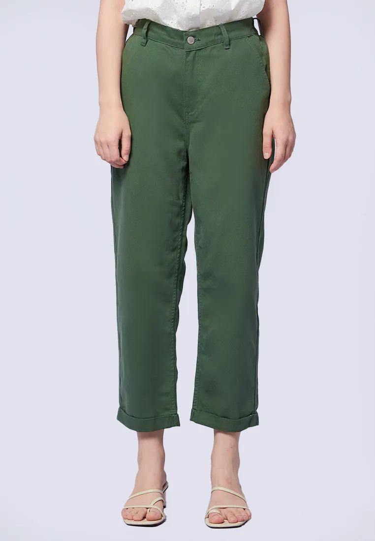 High Waist Straight Leg Pants
