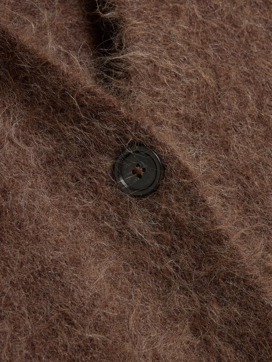 HOLZWEILER FURE FLUFFY CARDIGAN DK.BROWN