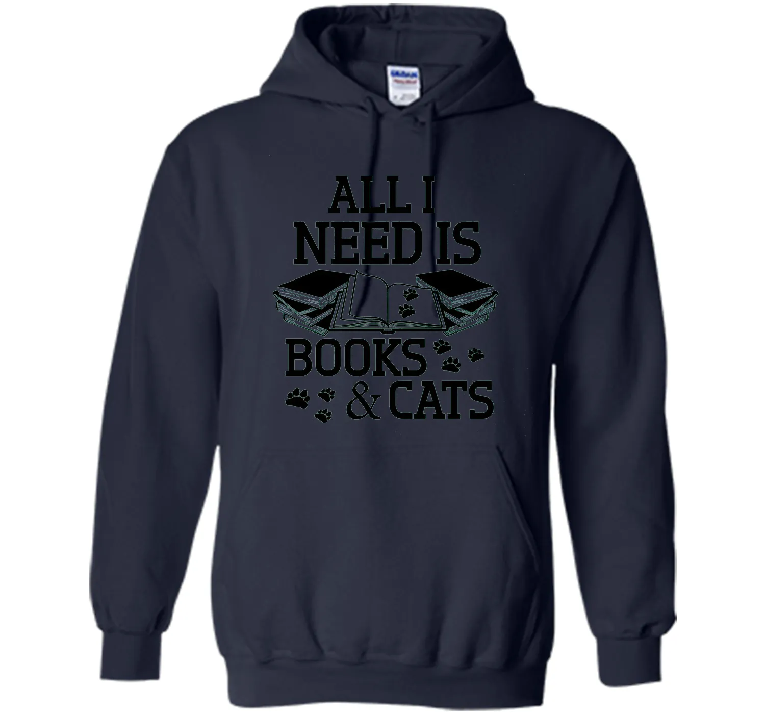 I Need Is Books And Cat T-Shirt, Funny Cat Day Gift For Nerd