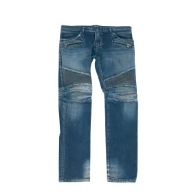 Indigo Biker Jeans
