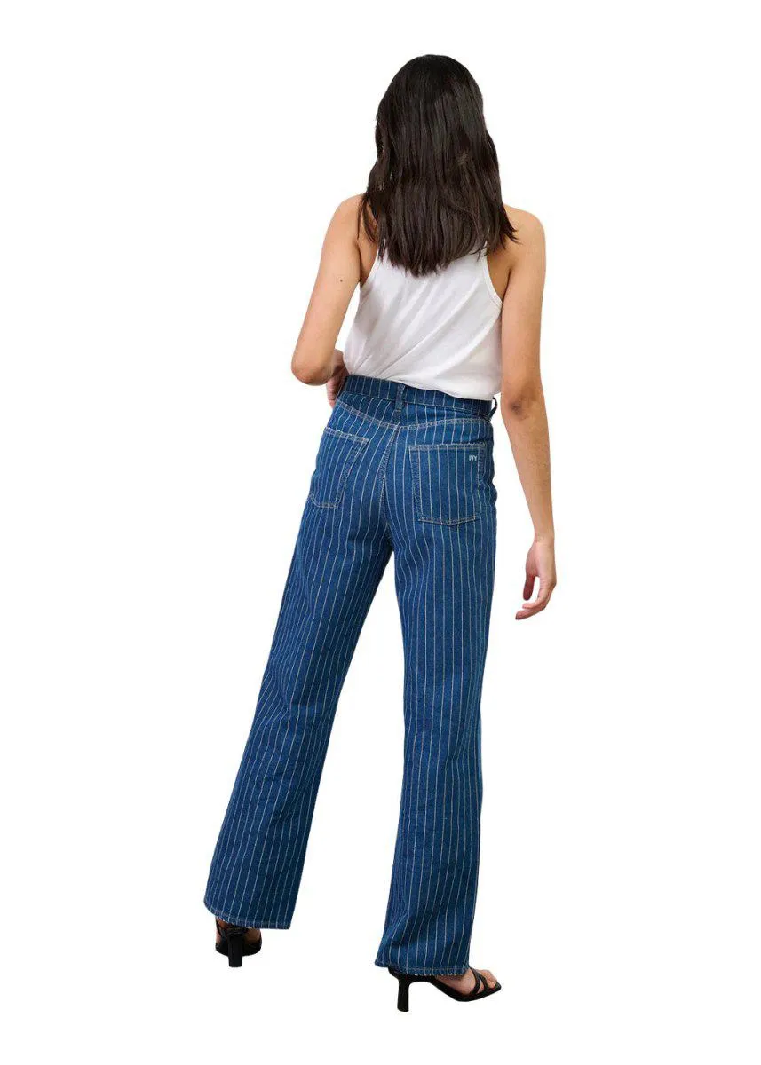 IVY-Brooke Jeans Wash Stunning Denim Stripe - Denim Blue