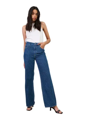 IVY-Brooke Jeans Wash Stunning Denim Stripe - Denim Blue