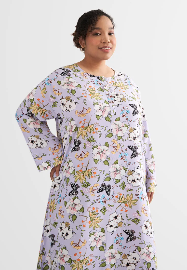 Jaira Raya4All Jubah Dress - Purple