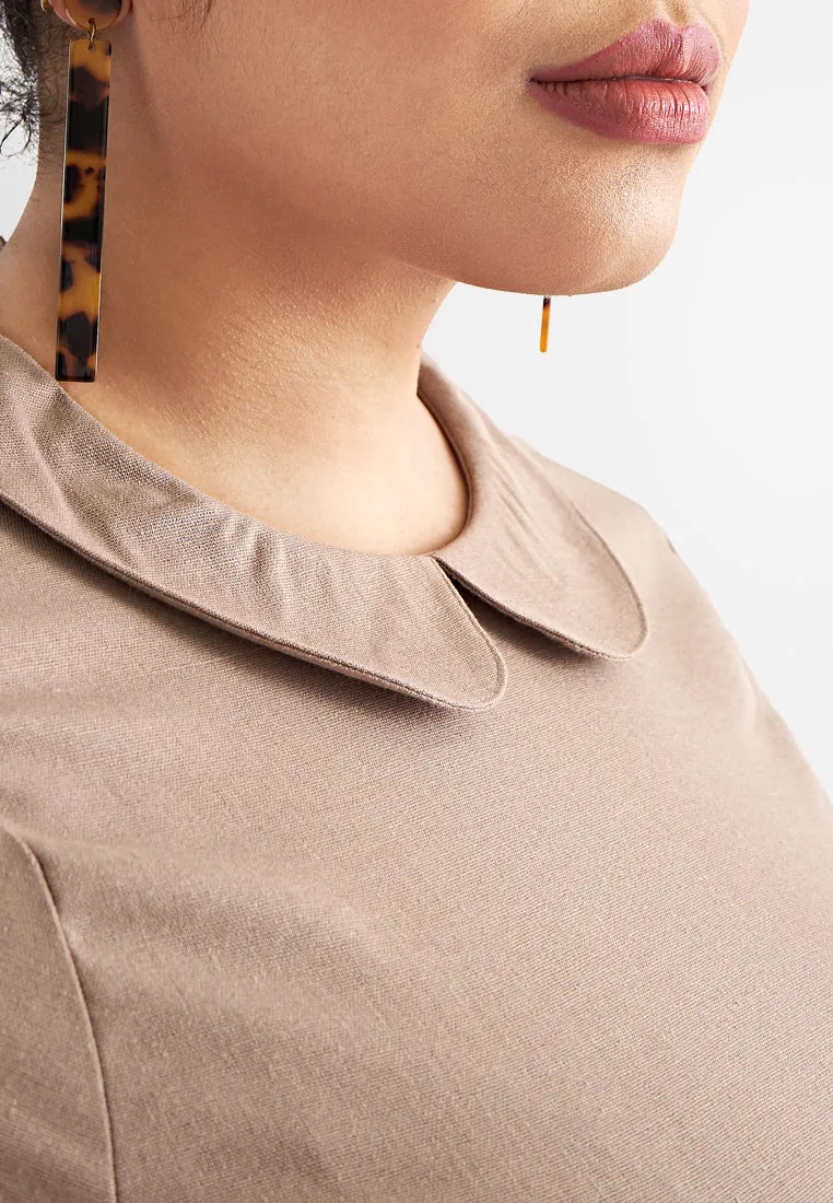 Kazia Dolly Collar Shift Dress