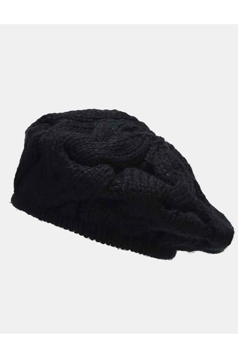 KNIT WINTER BEANIE BERET HAT