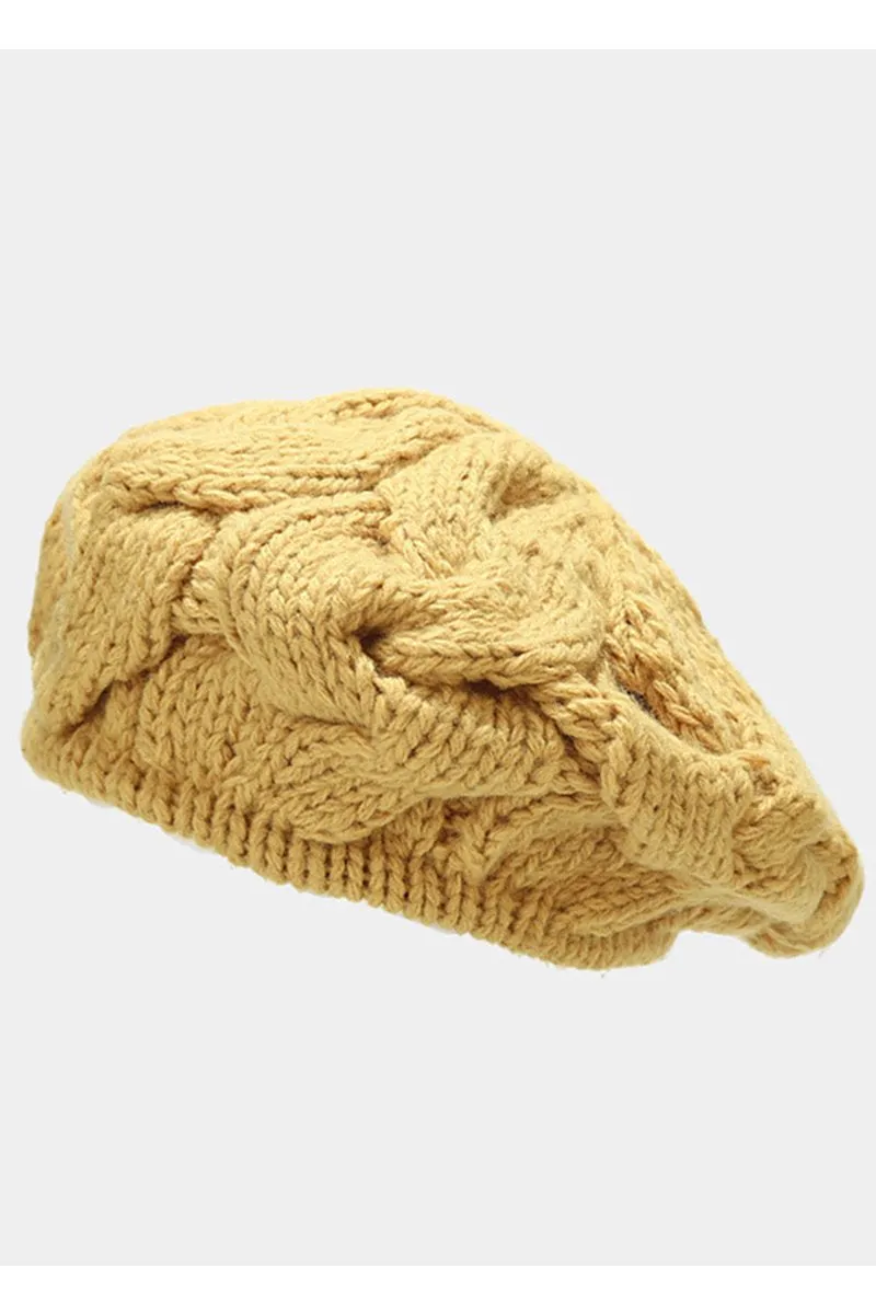 KNIT WINTER BEANIE BERET HAT