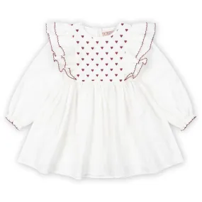 Konges Sløjd Pure White Coeur Dress Gots