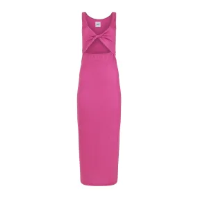 Krista Twist Dress - Pink Aster