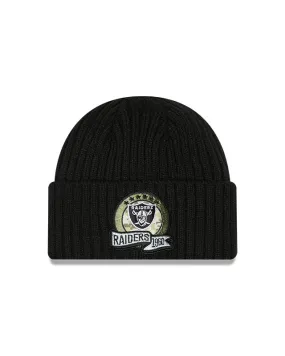 Las Vegas Raiders New Era Salute To Service 2022 Sport Cuffed Knit Hat