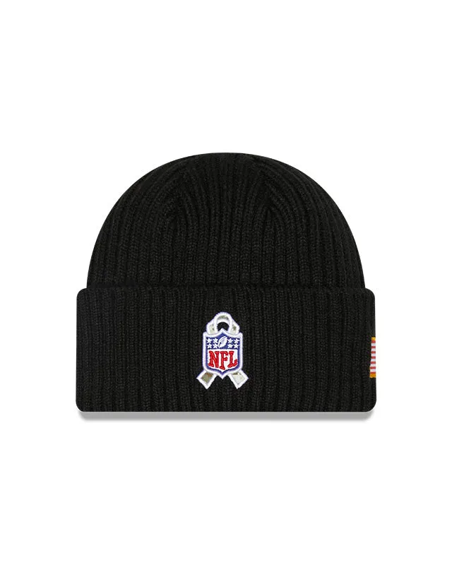 Las Vegas Raiders New Era Salute To Service 2022 Sport Cuffed Knit Hat