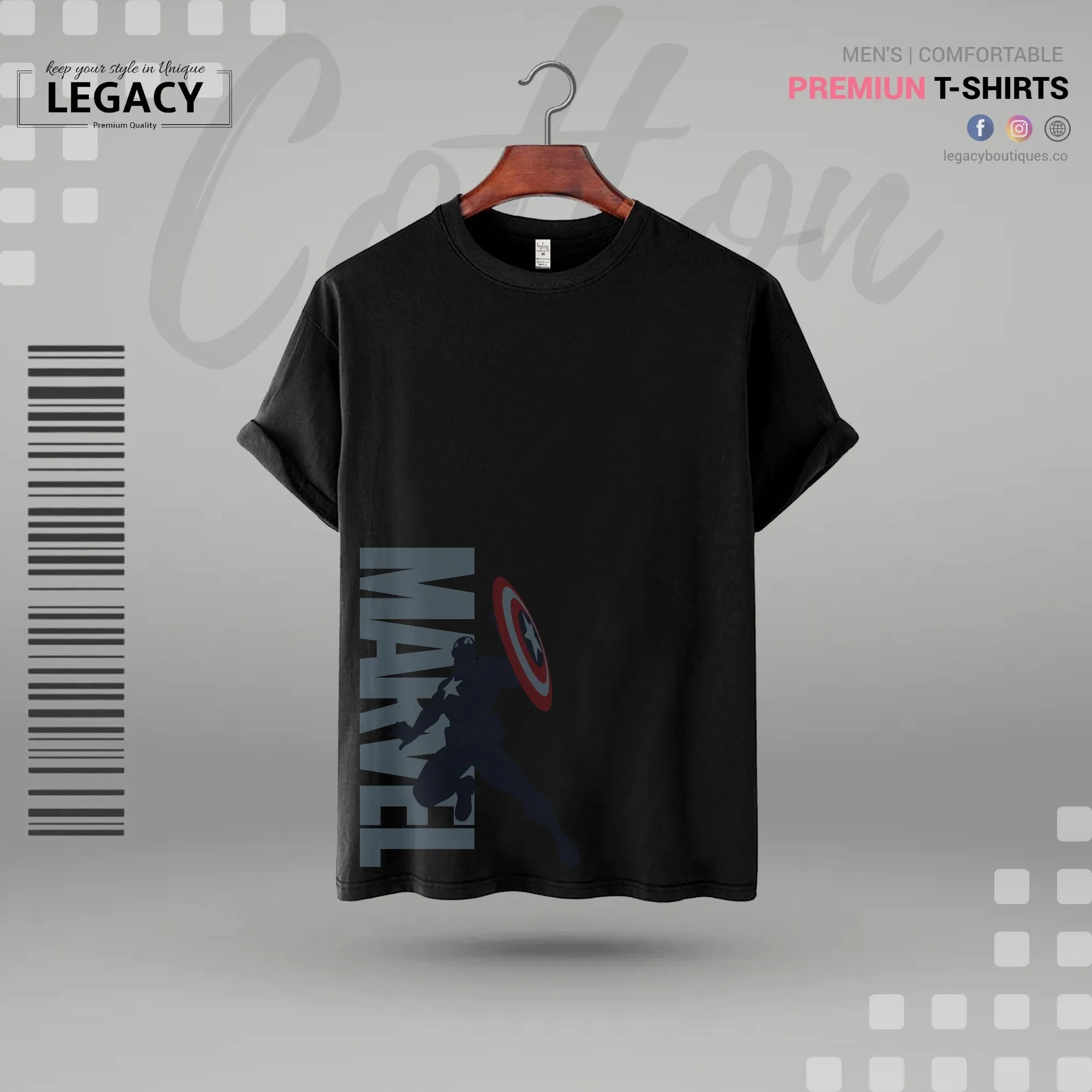 Legacy Marvel Premium Men Designer Edition T Shirt