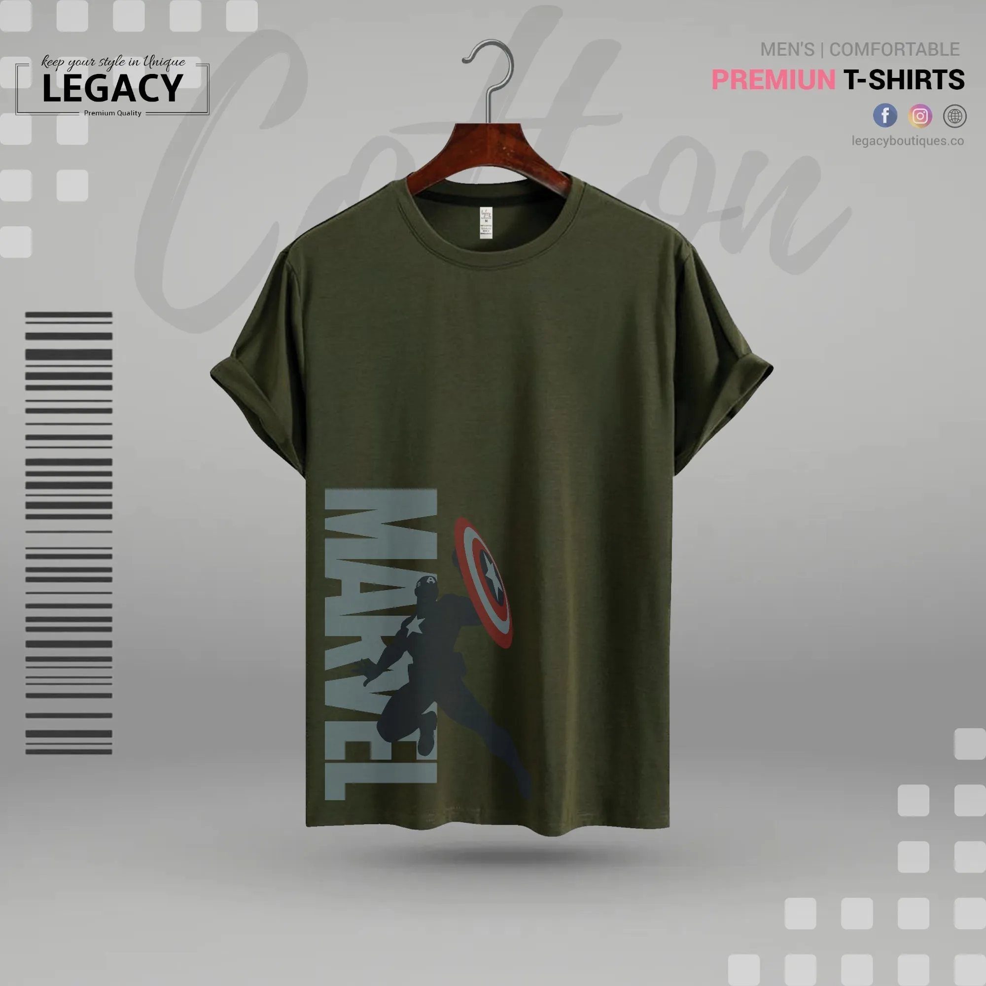 Legacy Marvel Premium Men Designer Edition T Shirt