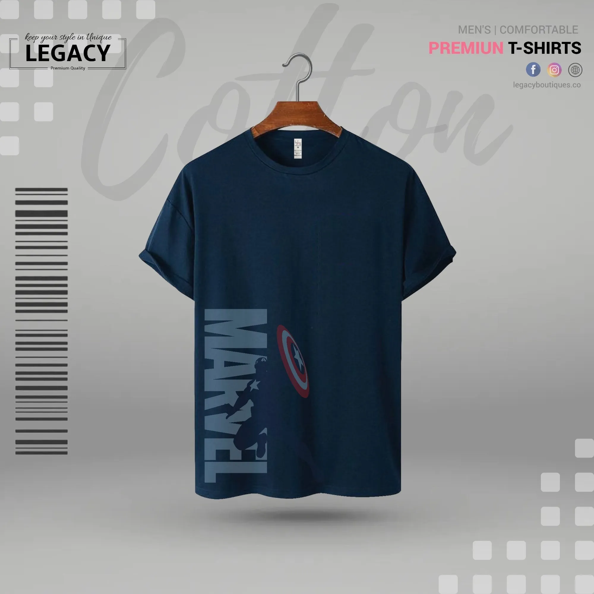 Legacy Marvel Premium Men Designer Edition T Shirt