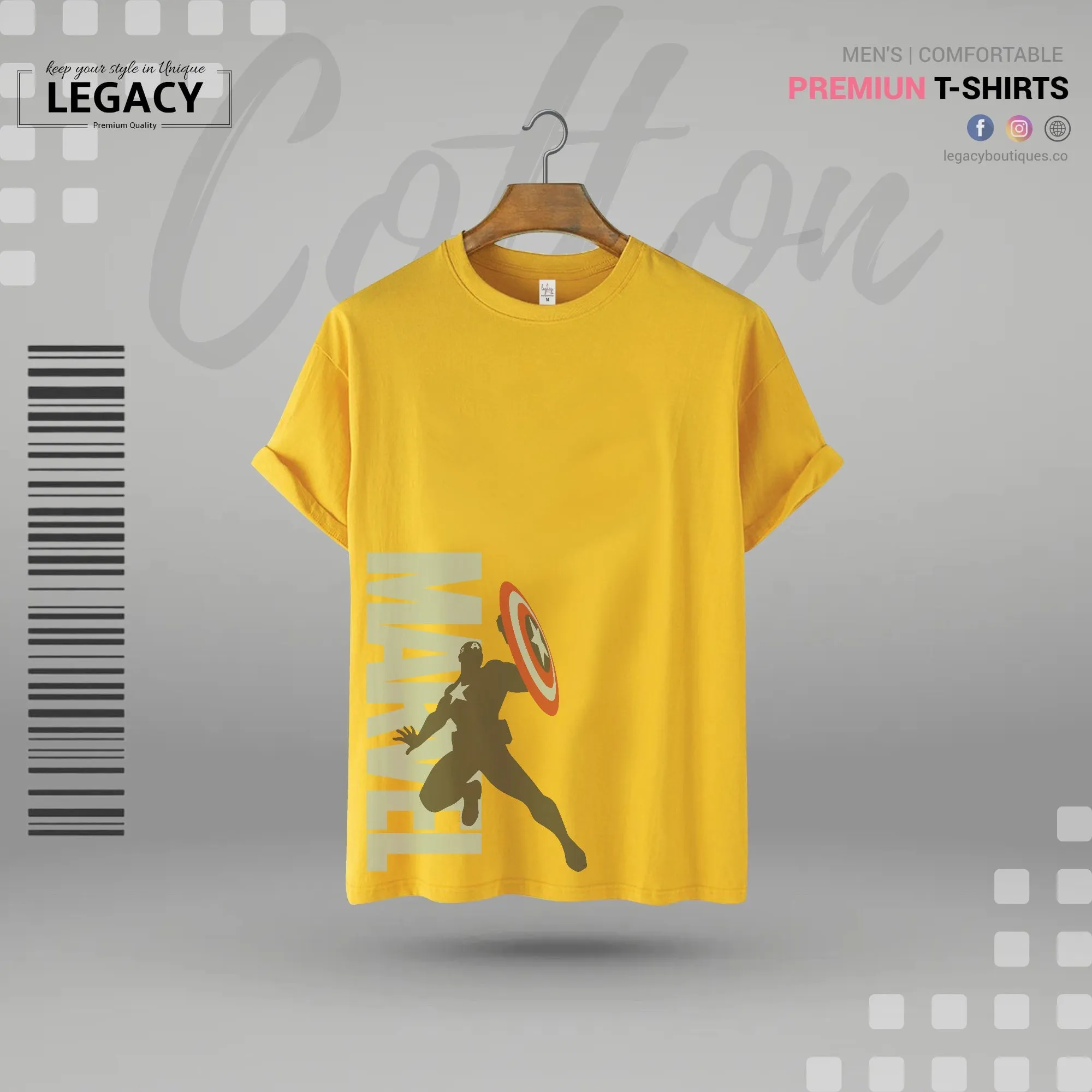 Legacy Marvel Premium Men Designer Edition T Shirt