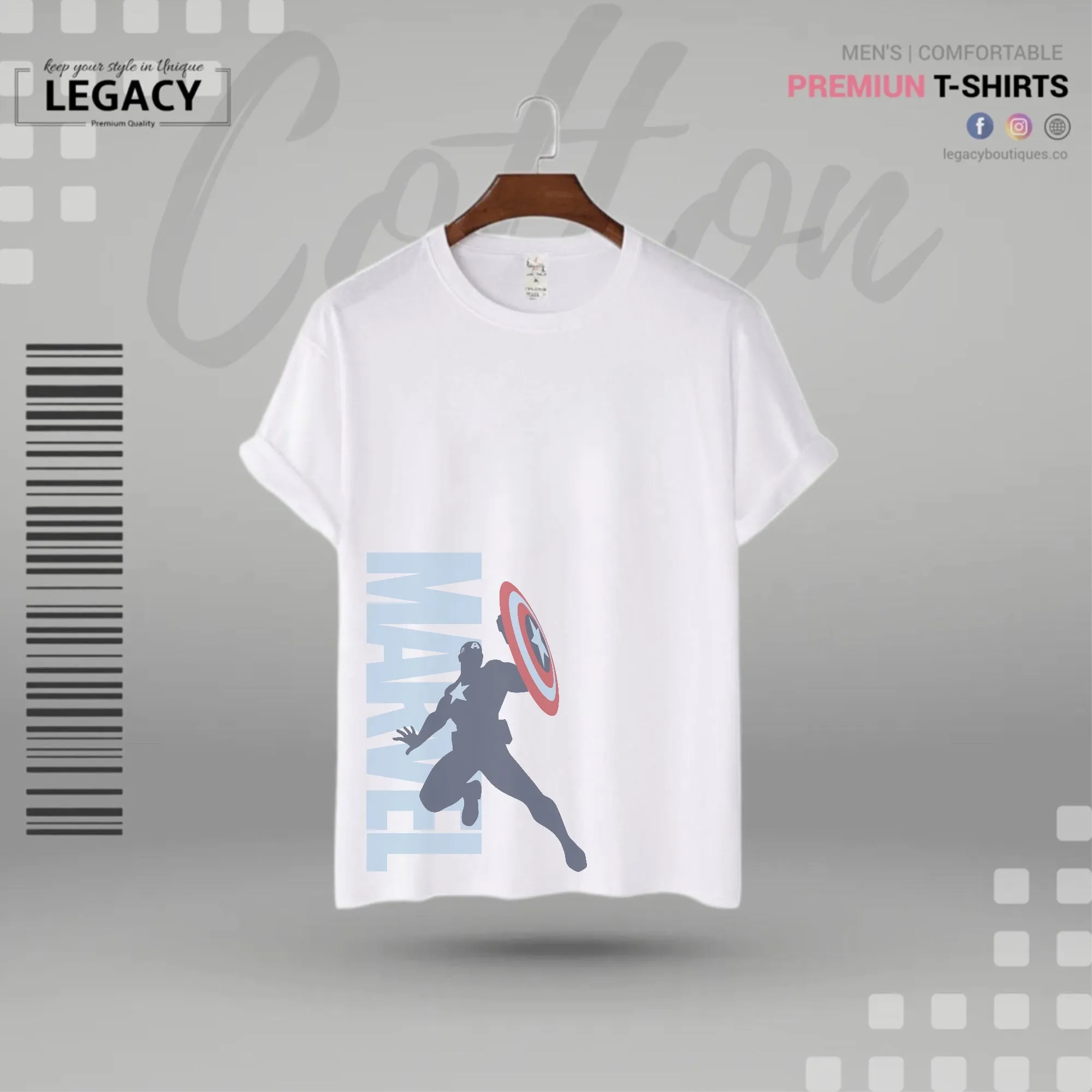 Legacy Marvel Premium Men Designer Edition T Shirt