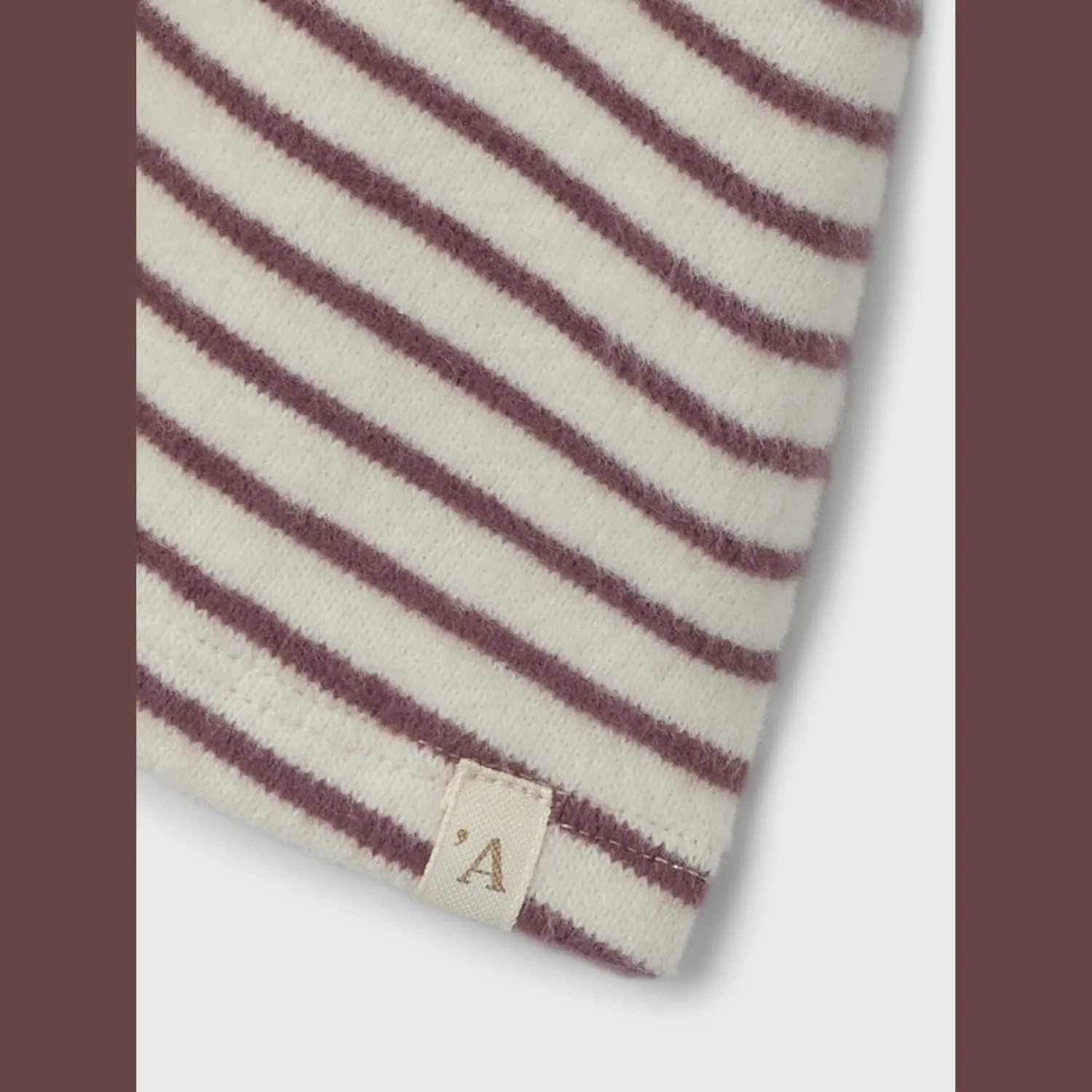 Lil'Atelier Birch Rosebrown Thoro Dress Stripe