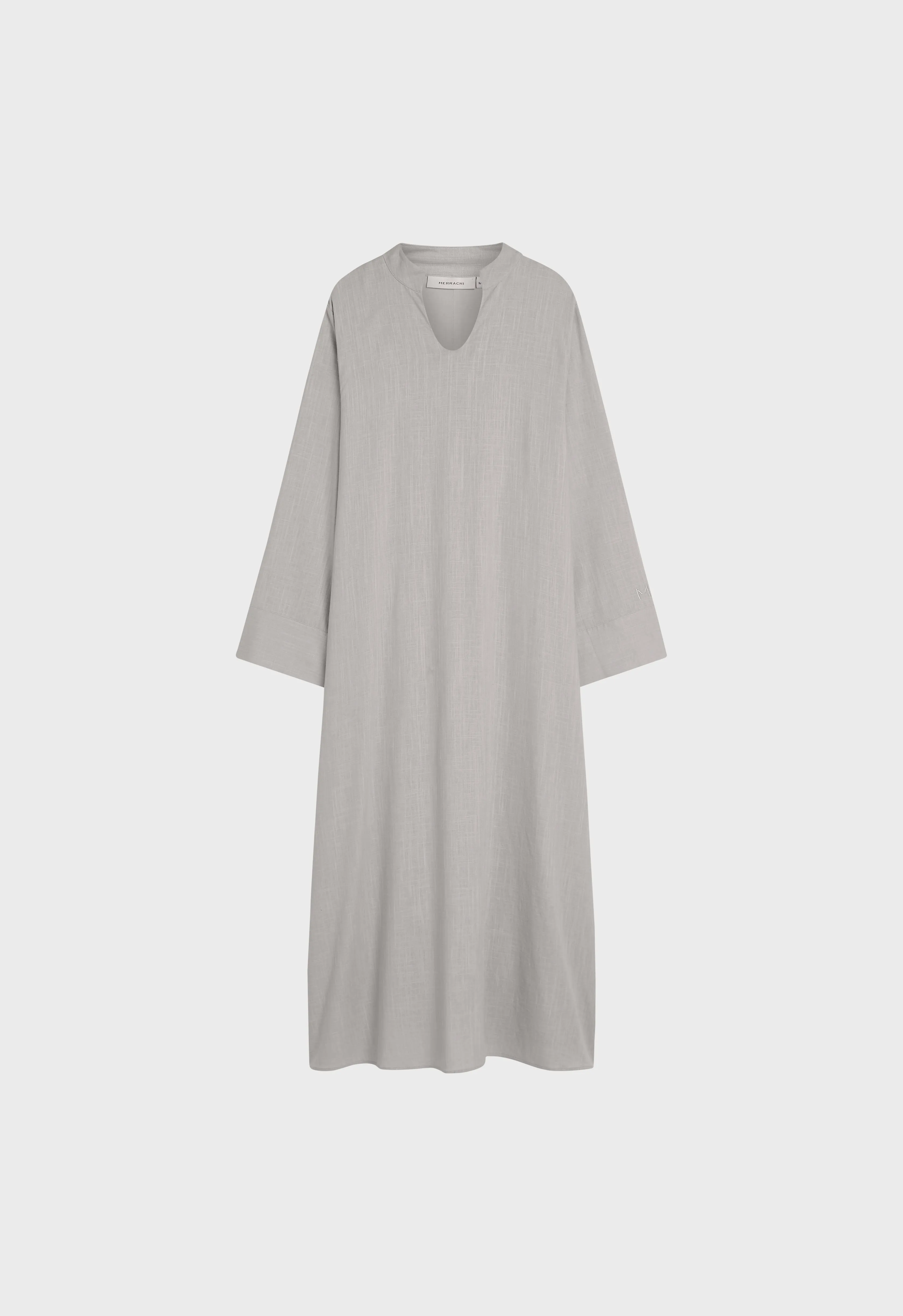 Loose Linen Dress | Light Sage