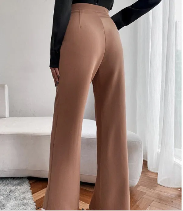 Louise – Loose High Waist Casual Trousers