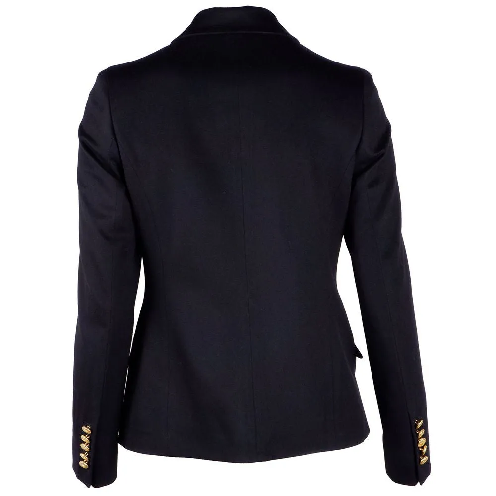 Made in Italy Elegant Double-Breasted Wool Coat