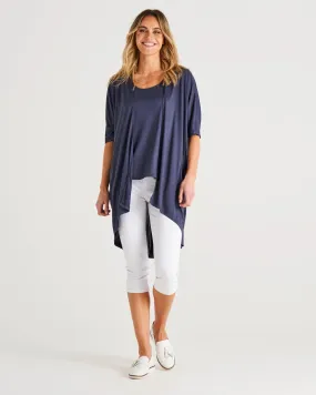MAGNOLIA CARDIGAN - DUSTY BLUE