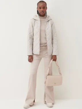 Marella Maiorca Hooded Quilted Jacket In Natural 23348694392 Col 001