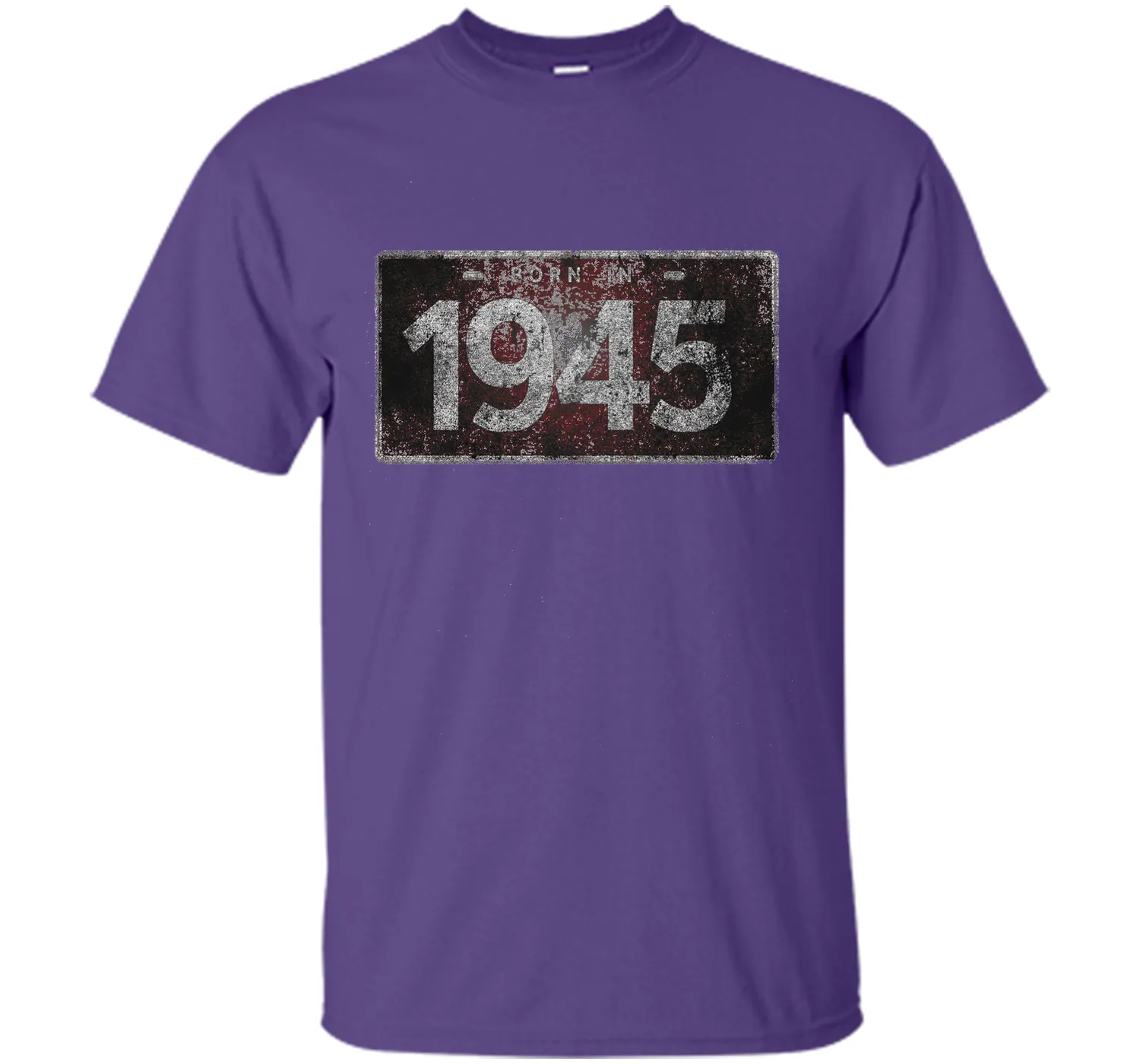 Men's 1945 License Plate 71st Birthday 71 Years Old Funny T-Shirt