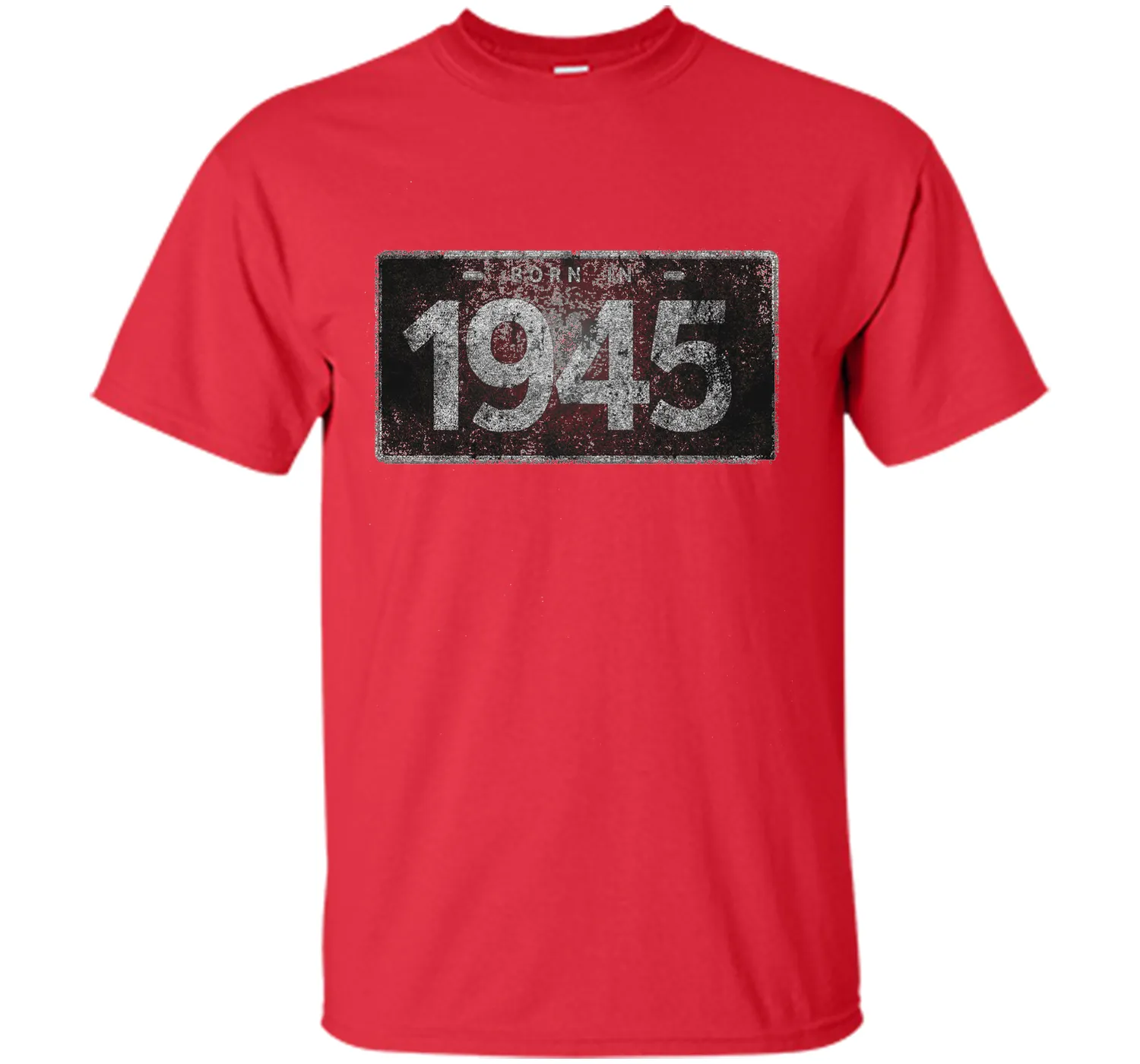 Men's 1945 License Plate 71st Birthday 71 Years Old Funny T-Shirt