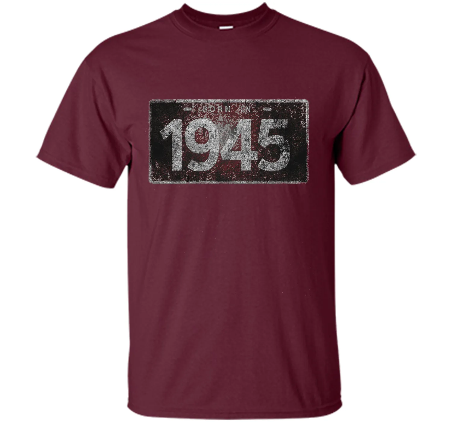 Men's 1945 License Plate 71st Birthday 71 Years Old Funny T-Shirt