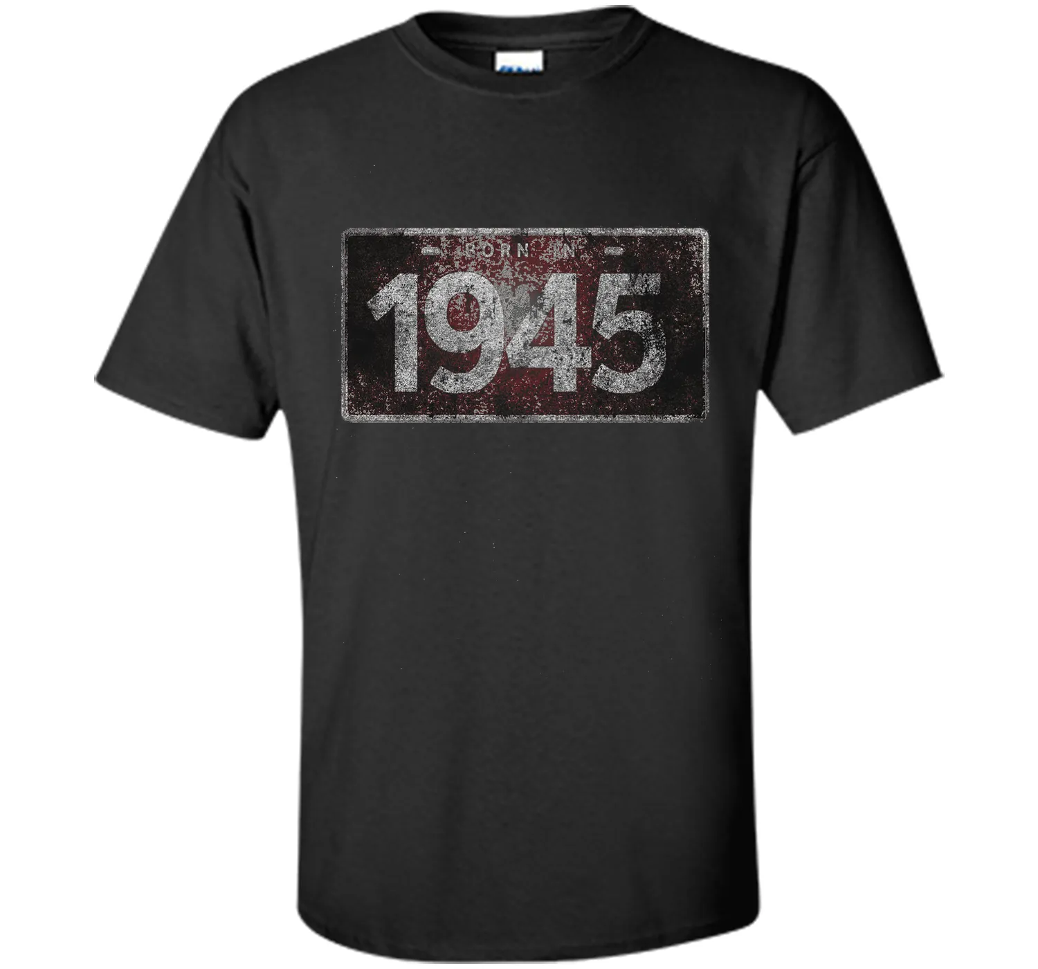 Men's 1945 License Plate 71st Birthday 71 Years Old Funny T-Shirt