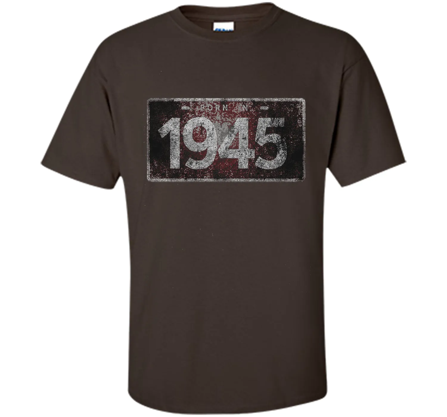 Men's 1945 License Plate 71st Birthday 71 Years Old Funny T-Shirt