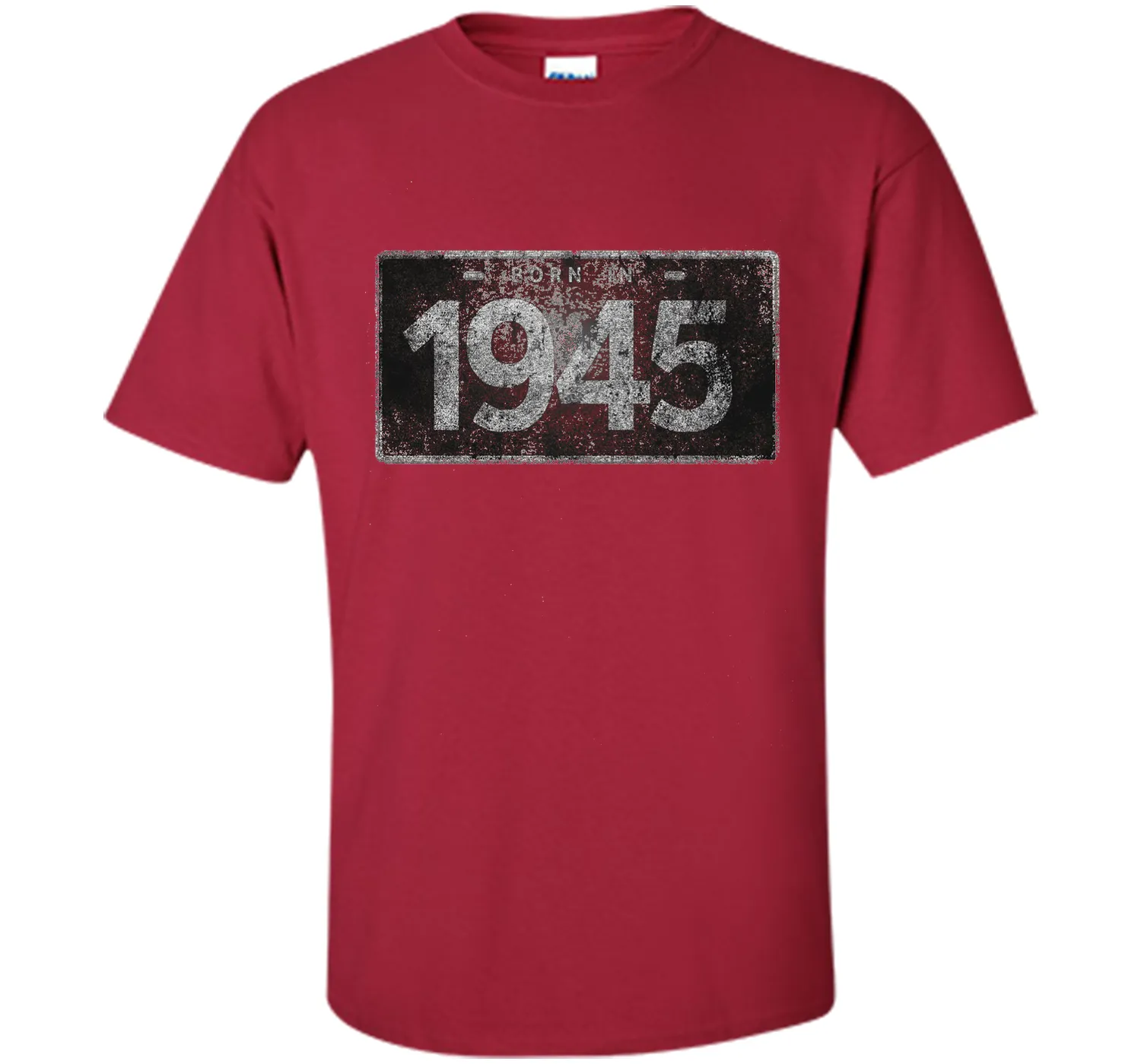 Men's 1945 License Plate 71st Birthday 71 Years Old Funny T-Shirt