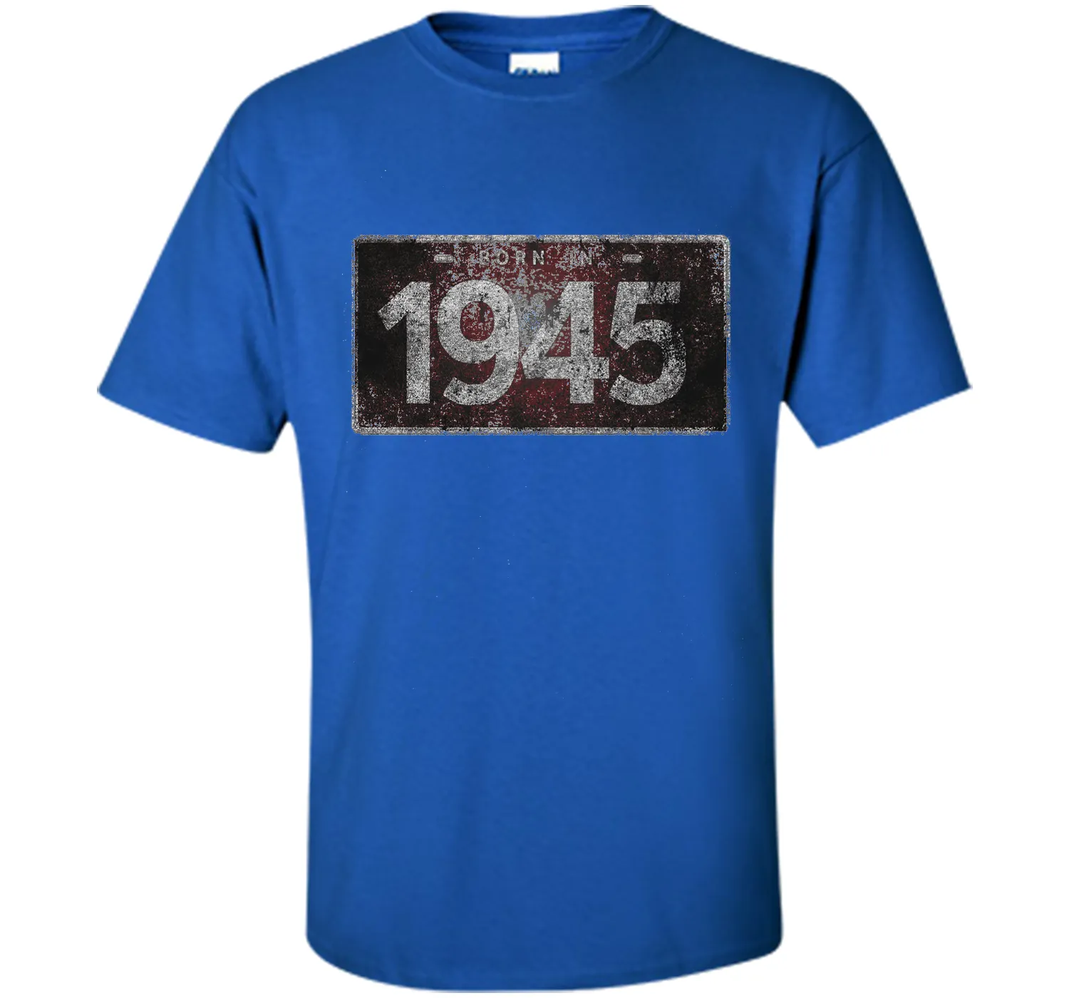Men's 1945 License Plate 71st Birthday 71 Years Old Funny T-Shirt