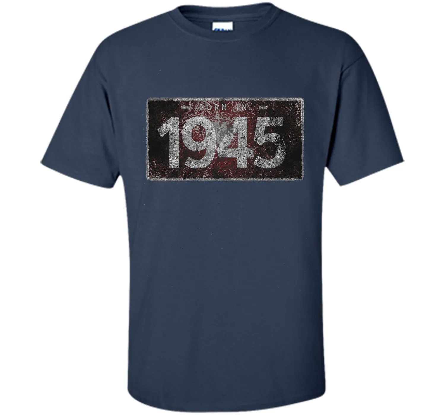 Men's 1945 License Plate 71st Birthday 71 Years Old Funny T-Shirt