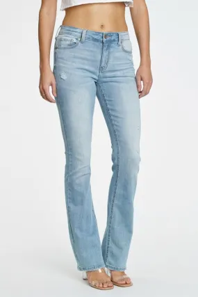 MID RISE BOOTCUT JEANS  (LIGHT WASH)