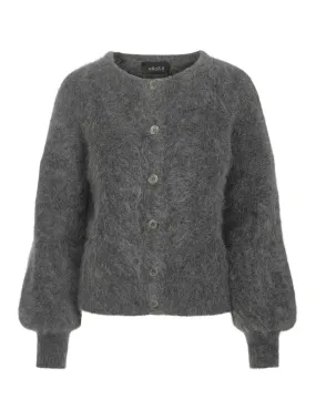Mindy Mohair Cardigan - Charcoal Grey