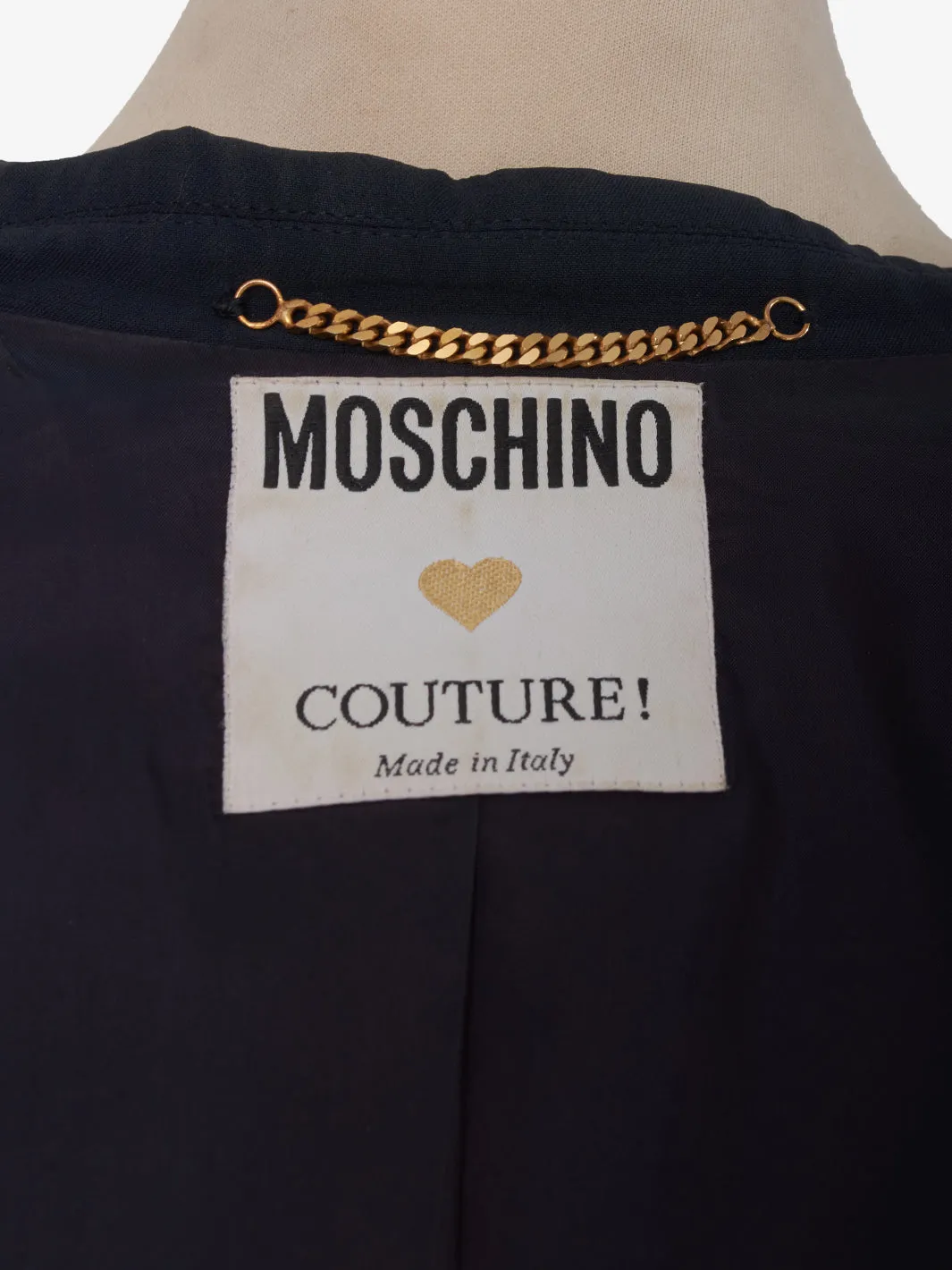 Moschino Couture Blue and White Tailleur