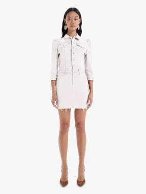 Mother - The Puffy Bruiser Mini Dress in Cream