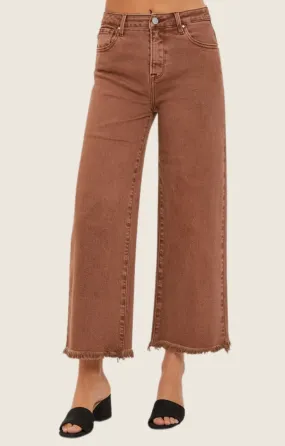 Nancy Espresso High Rise Jeans