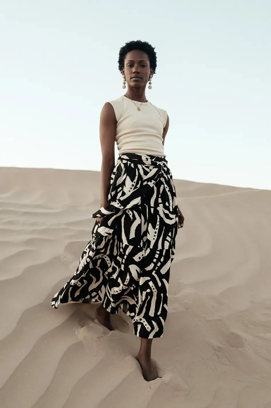 Noco Abstract Print Skirt - FINAL SALE