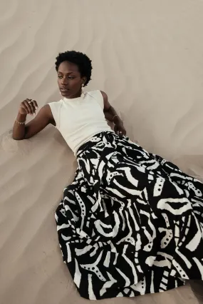 Noco Abstract Print Skirt - FINAL SALE
