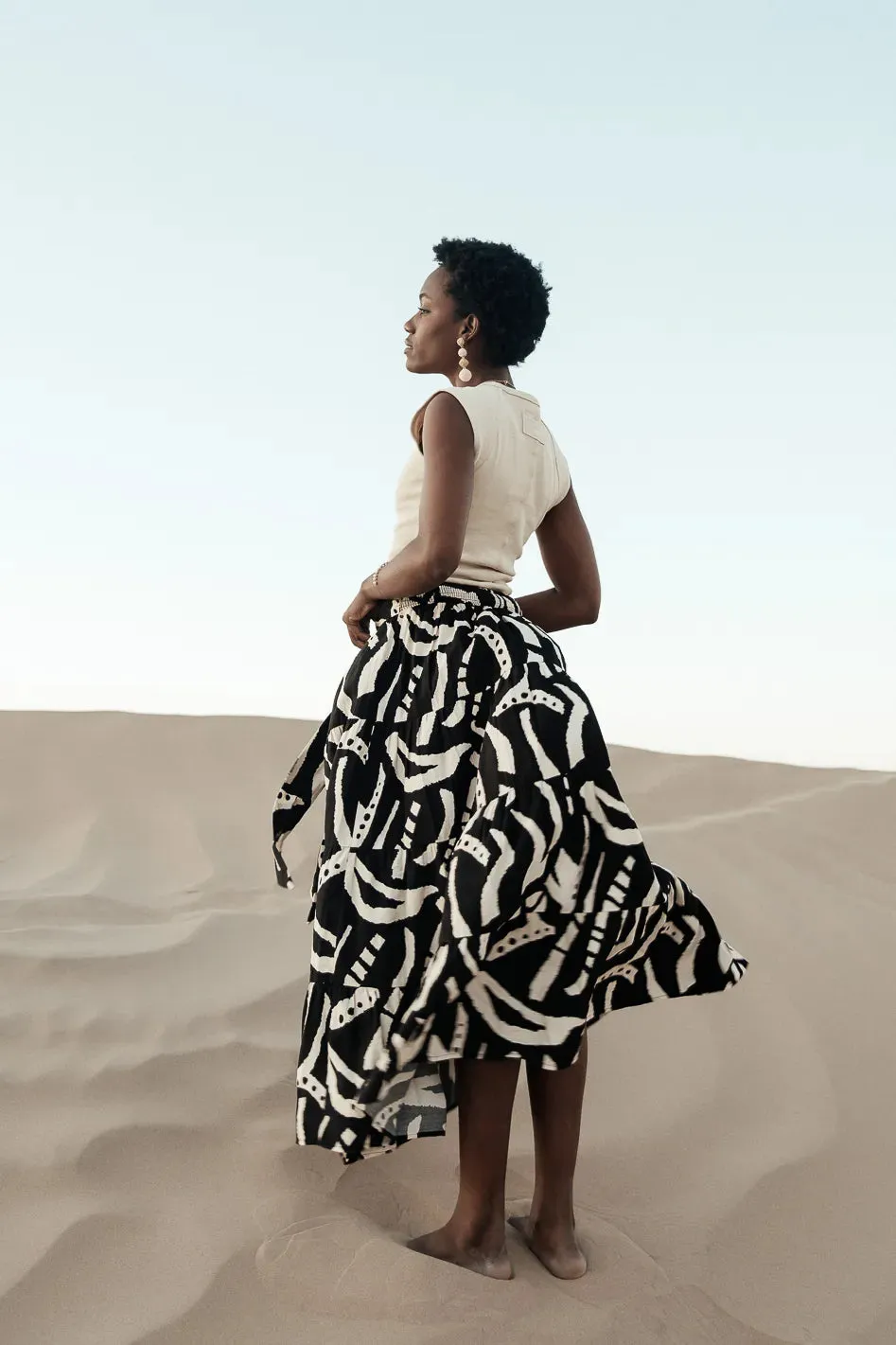 Noco Abstract Print Skirt - FINAL SALE