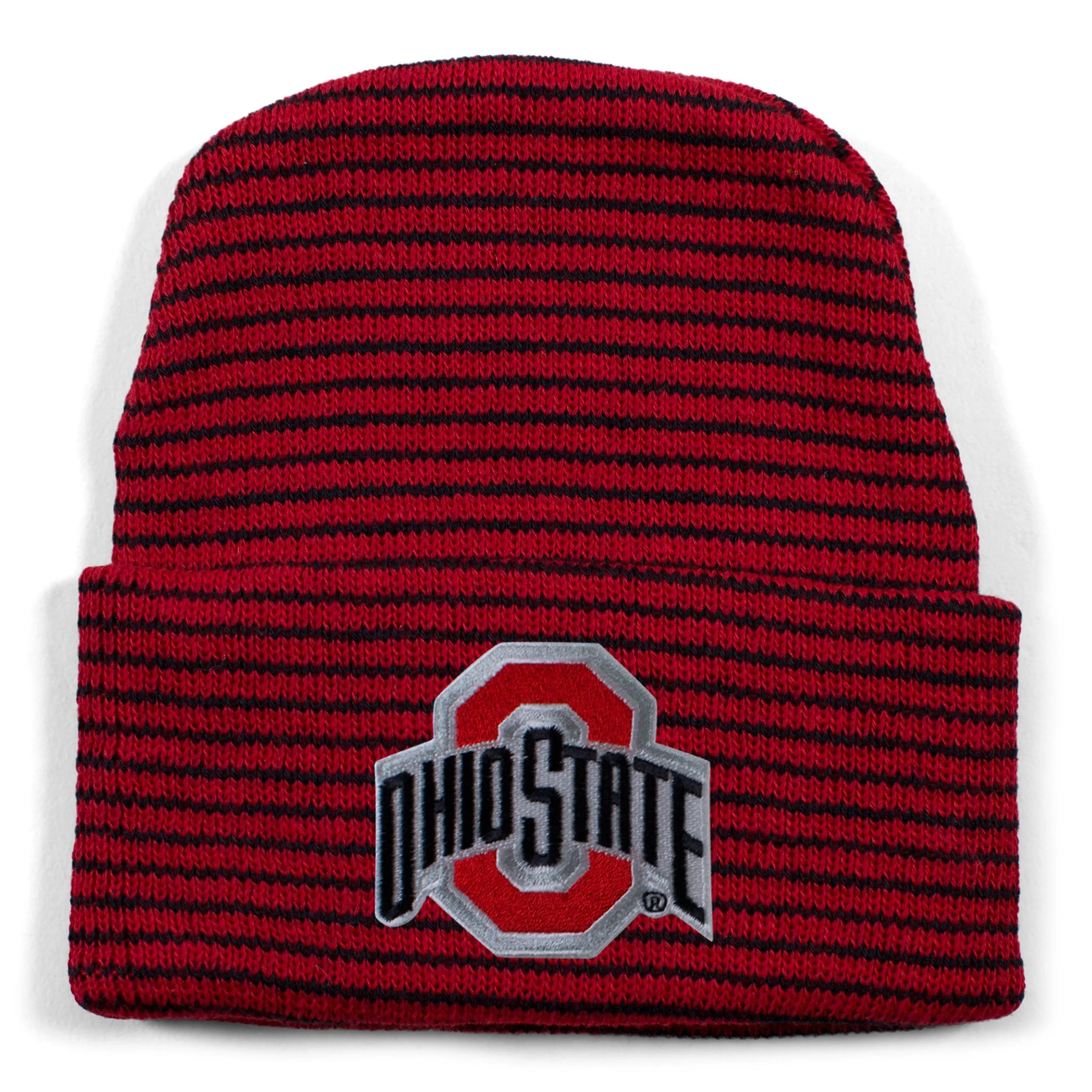 Ohio State Stripe Knit Cap