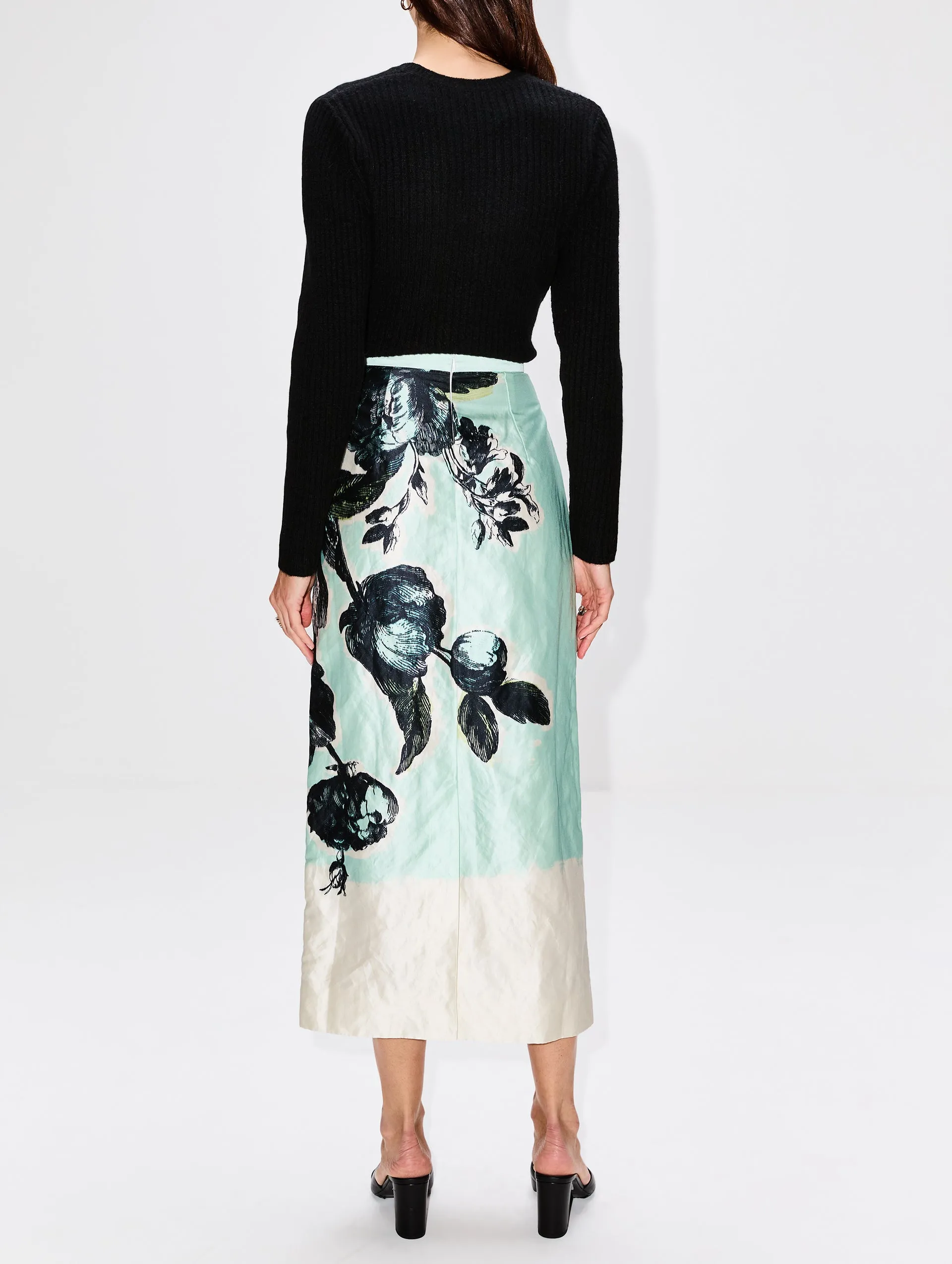 Pencil Midi Skirt