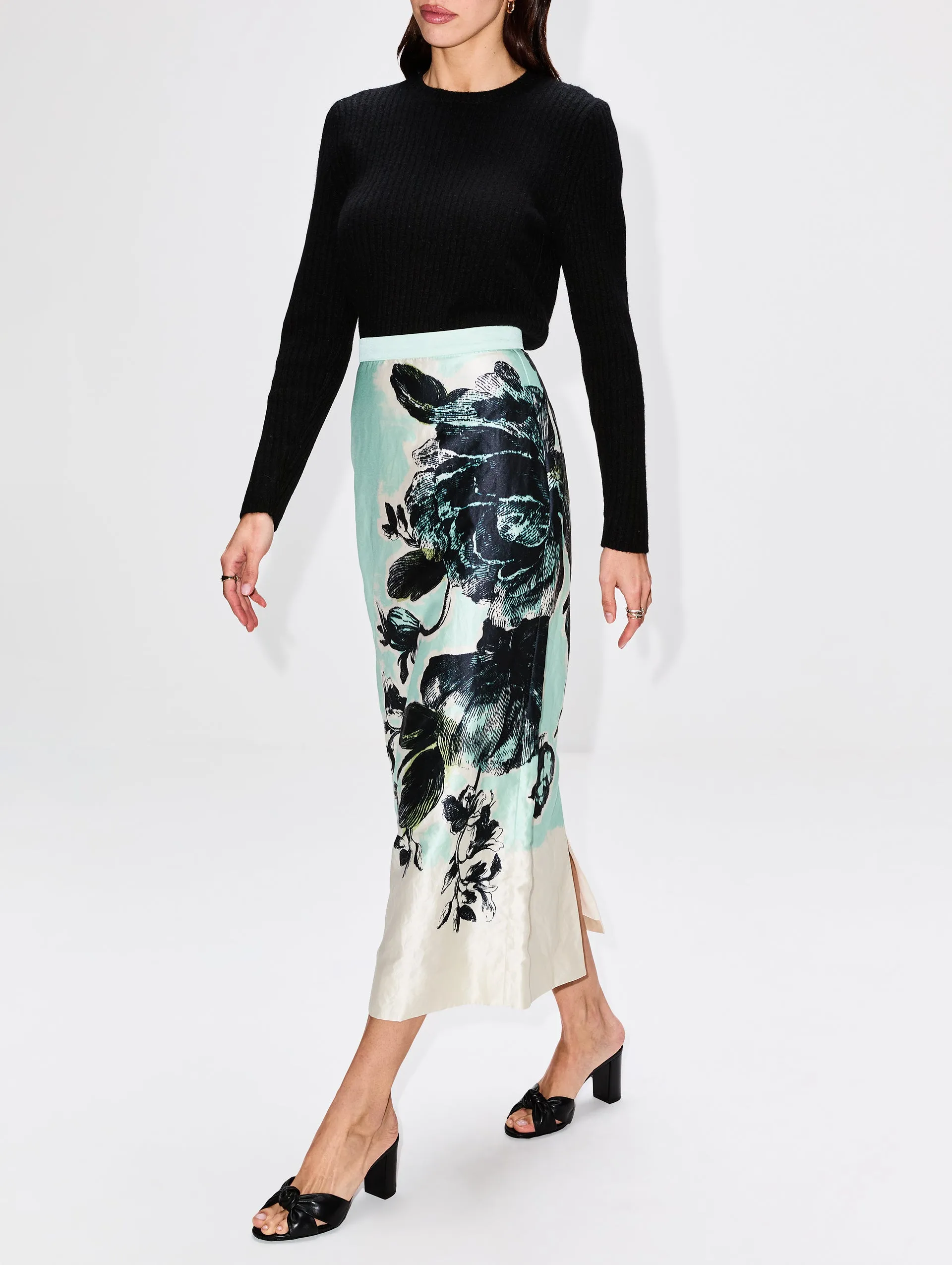 Pencil Midi Skirt