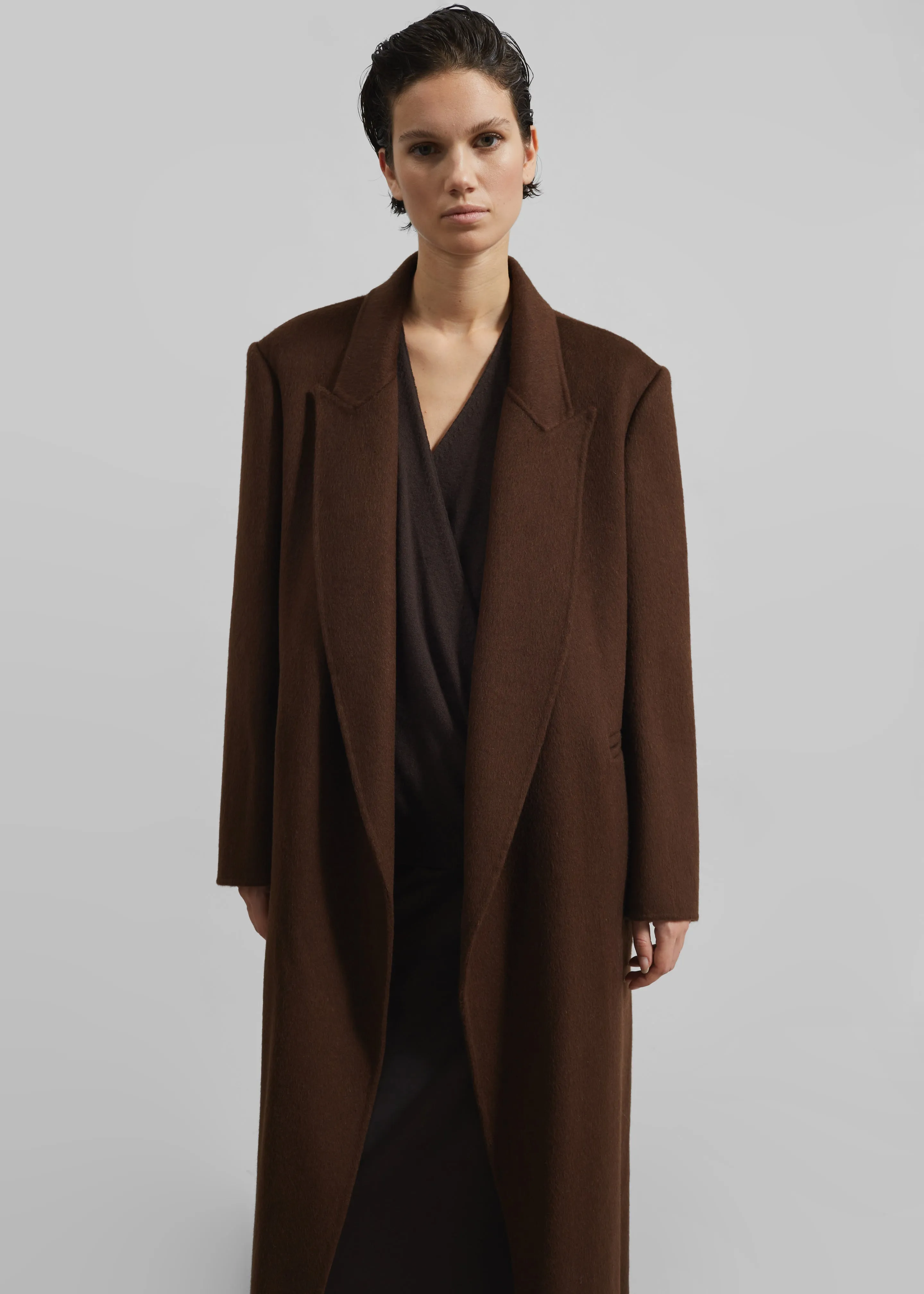 Penrose Wool Coat - Brown